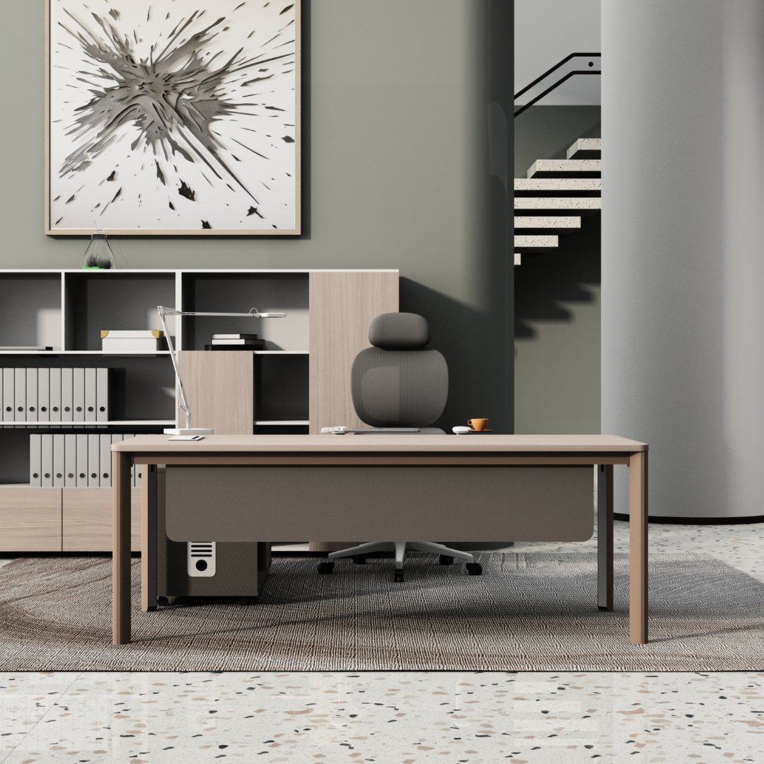 Mindful Manager Desk with Movable Cabinet