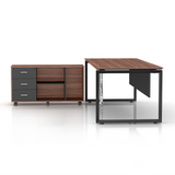 Warnock Executive Desk with Movable Cabinet