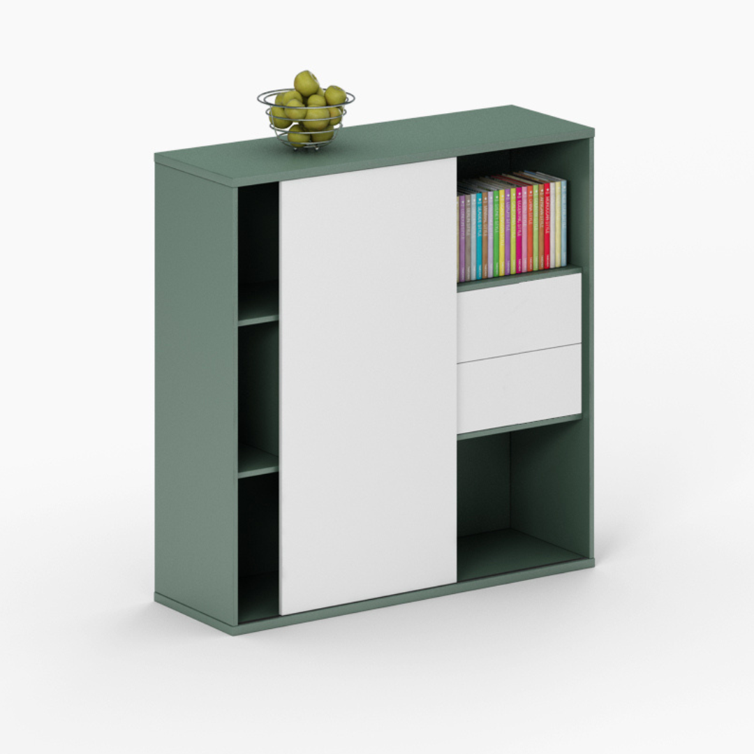 Moss Mid Height Filing Cabinet