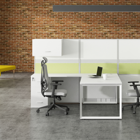 Aston Package Manager Desk and 2 Person Workstation