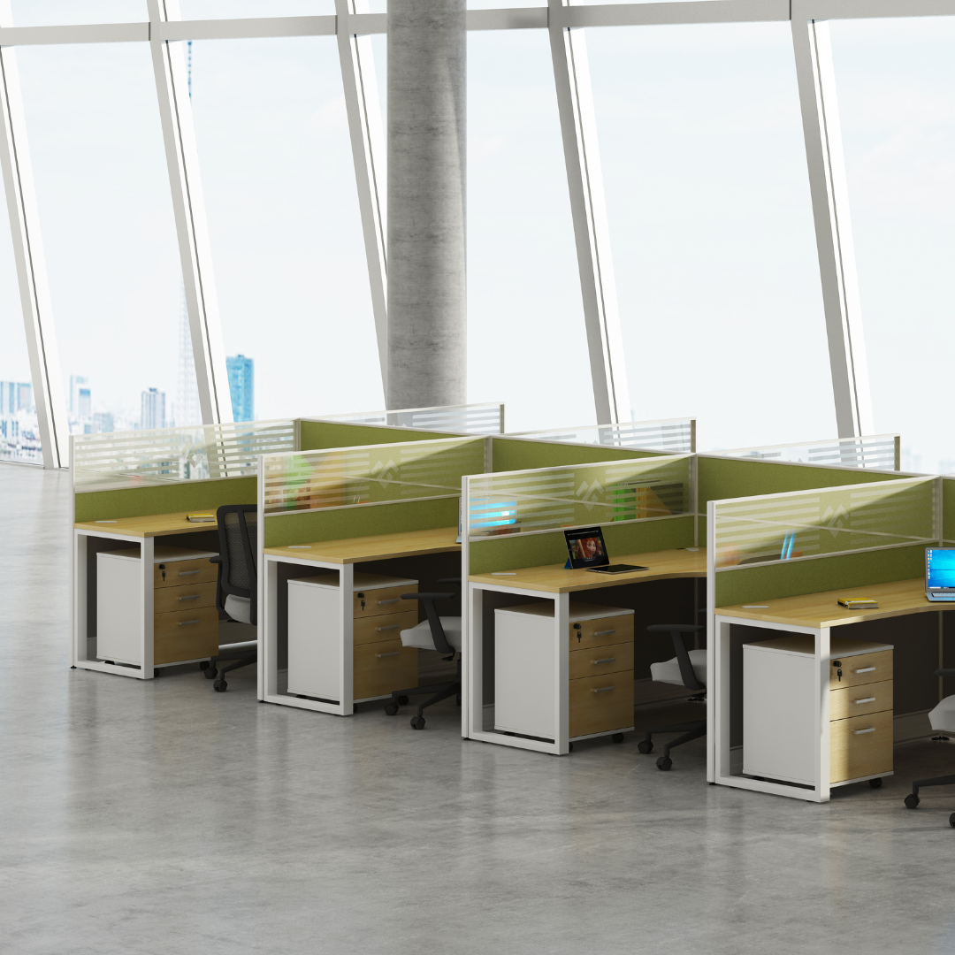 Aston Lime 8 Person Workstation