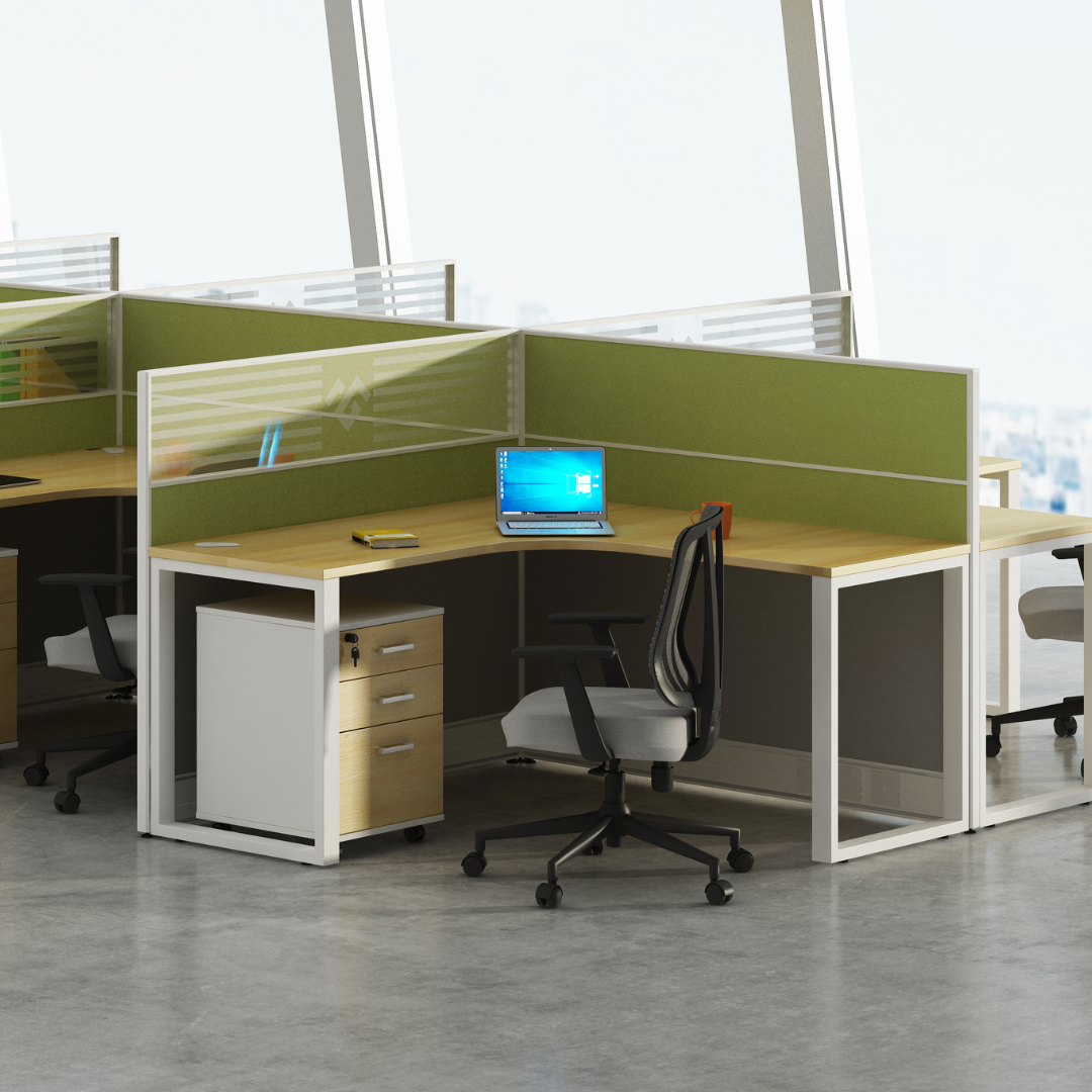 Aston Lime 8 Person Workstation