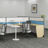 Aston Blue 4 Person Workstation