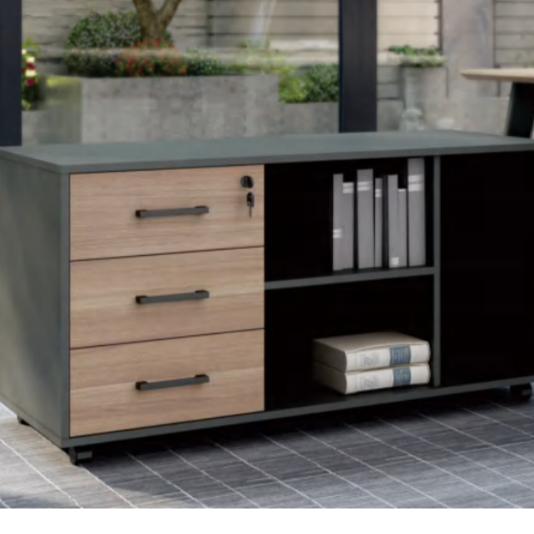 Recob B02 Executive Desk with Movable Cabinet