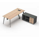 Recob B02 Executive Desk with Movable Cabinet