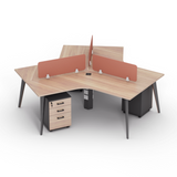 Recob ZYA 3 Person Workstation